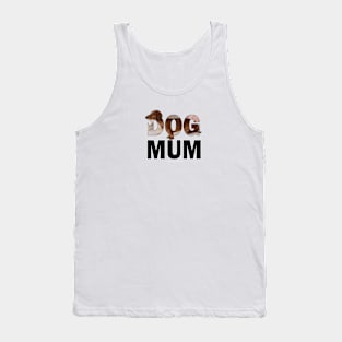 DOG MUM - Dachshund oil painting word art Tank Top